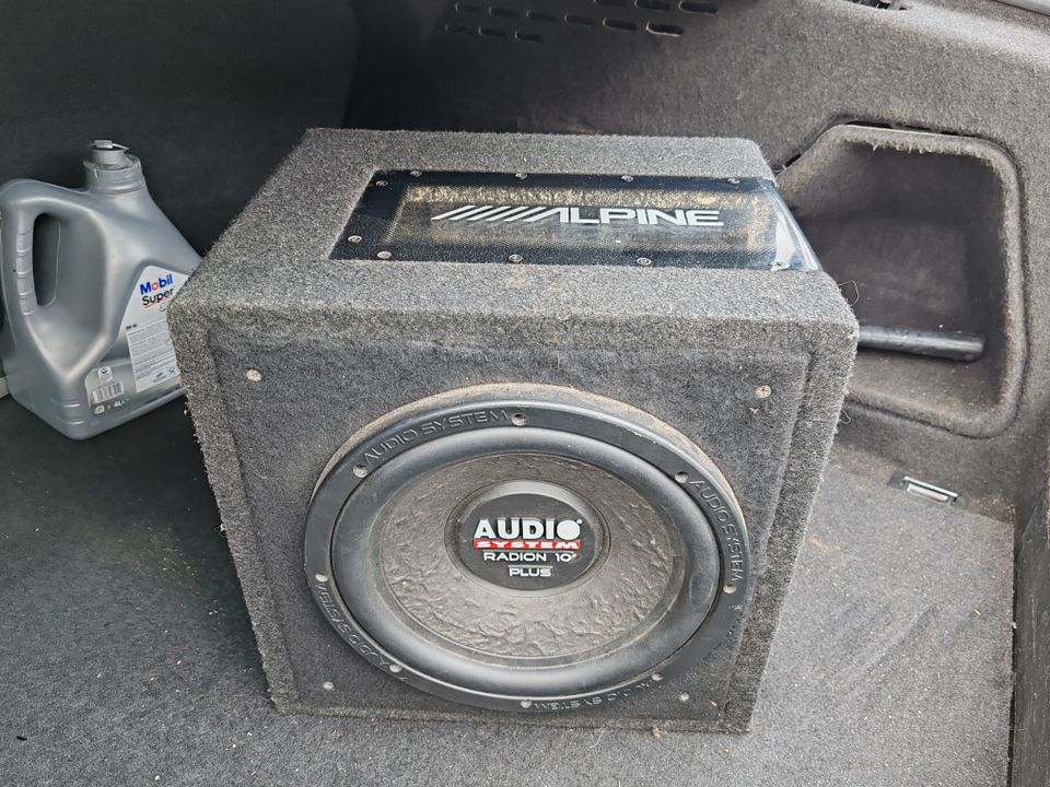 alpine subwoofer.+alpine cde-9880R