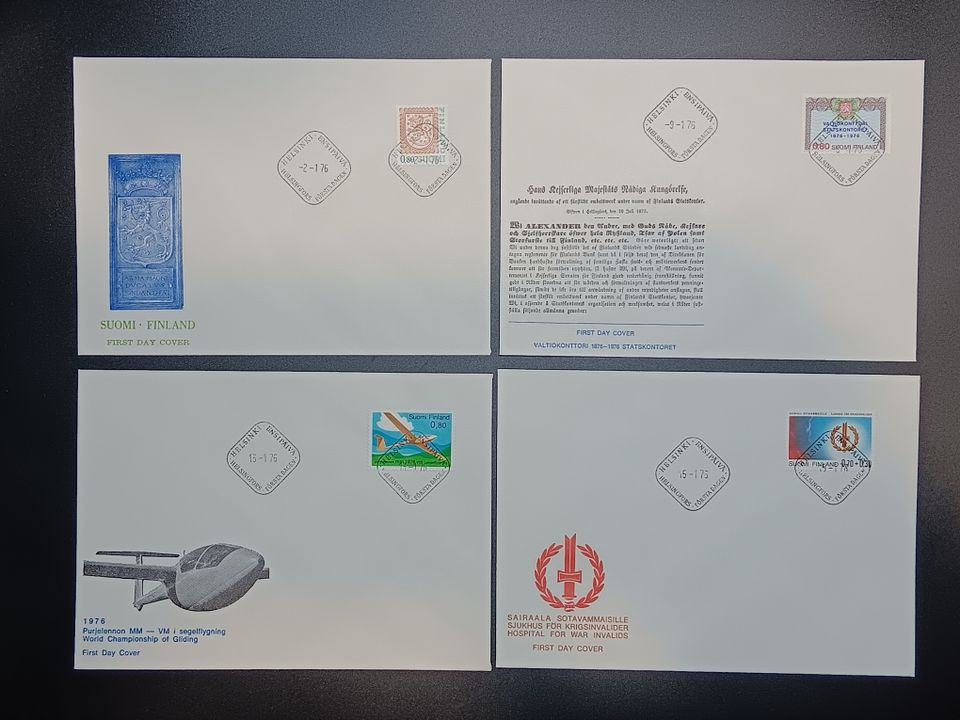 FDC Ensipäiväkuoret v 1976