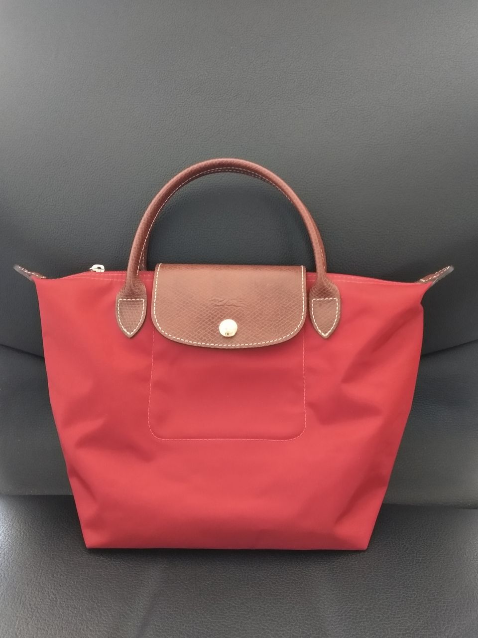 Punainen Longchamp Käsilaukku