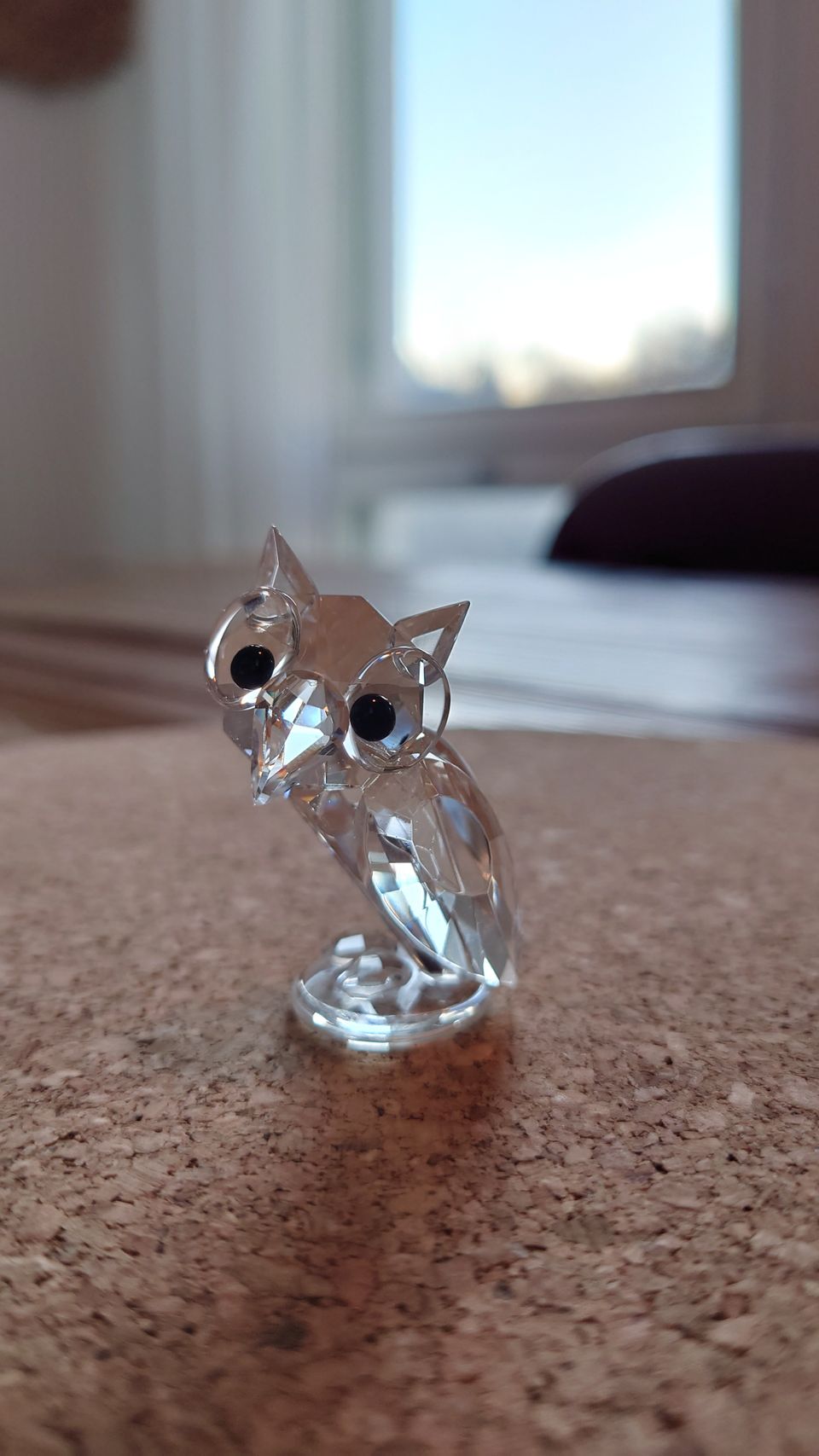 Swarovski kristalli figuuri pöllö