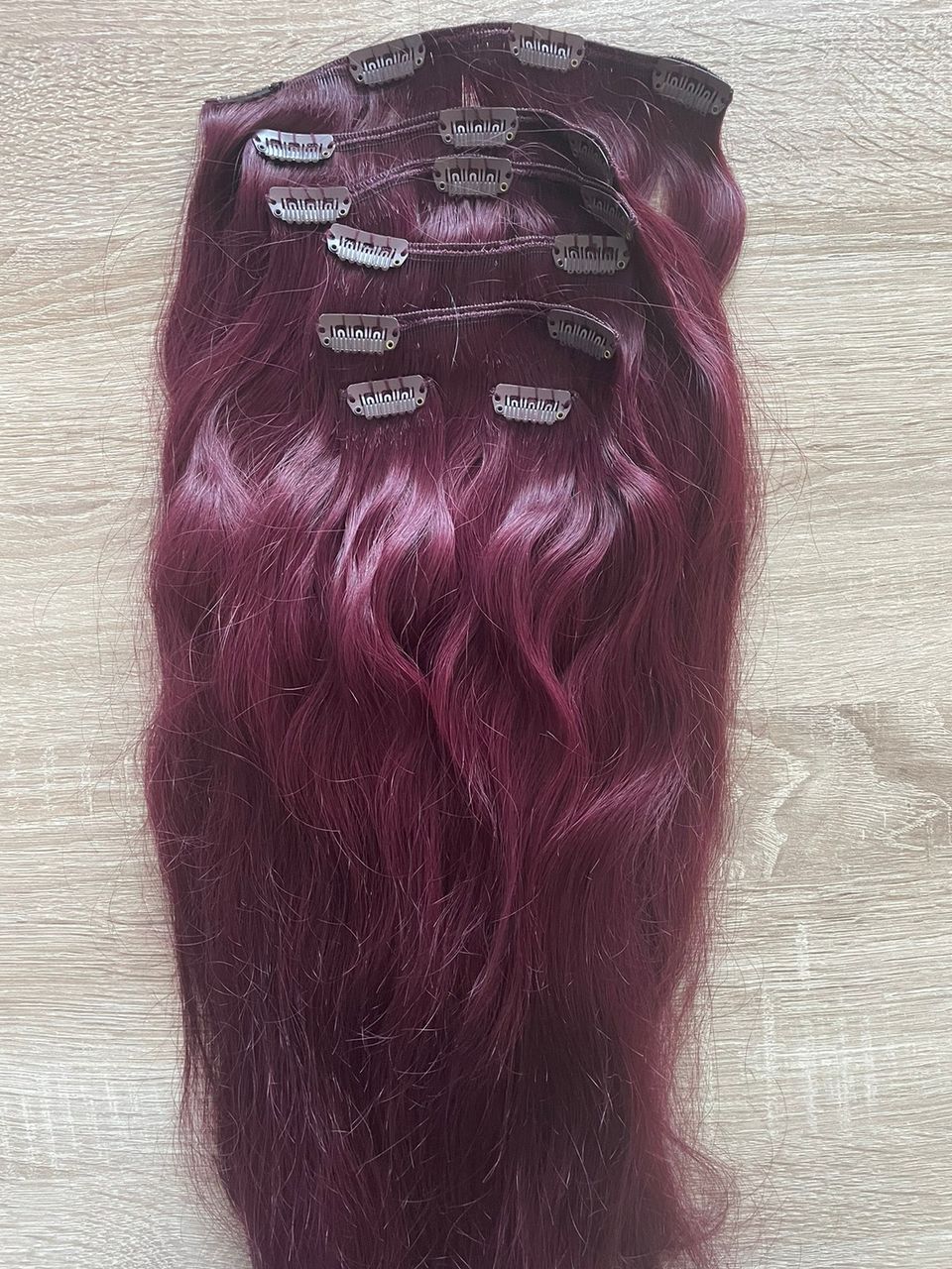 Rapunzel Of Swedenin klipsipidennykset - 6.12 Dark Mahongany Brown 50 cm