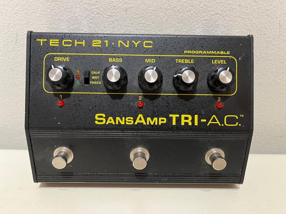 Tech 21 NYC Tri-A.C. Overdrive Distortion SansAmp kitarapedaali