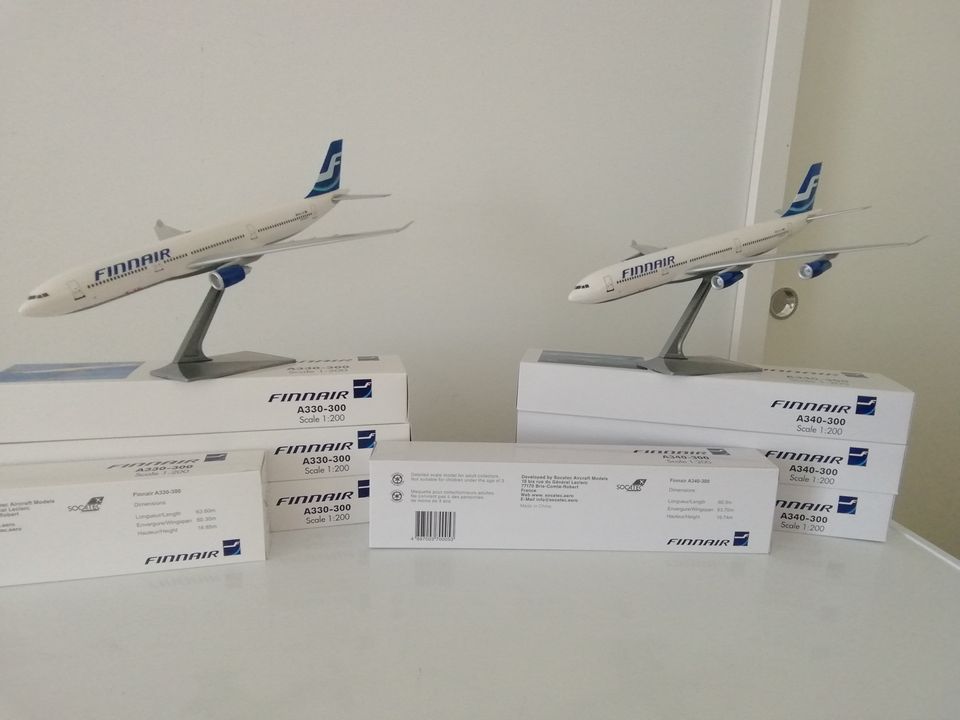 Finnair Airbus pienoismallit
