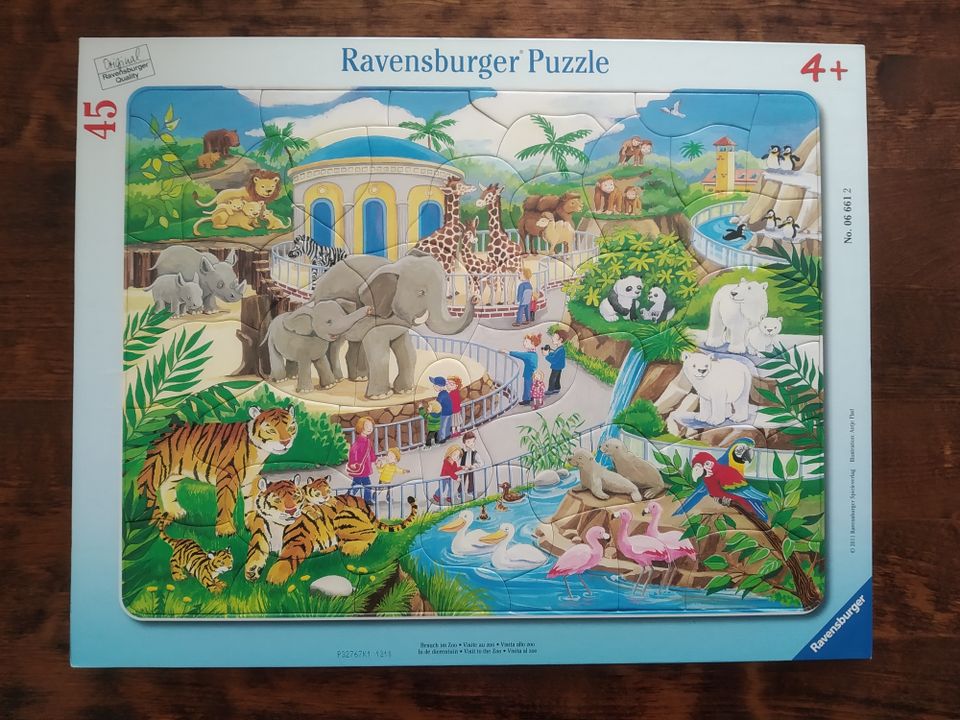 Ravensburger 45 palan eläintarhapalapeli