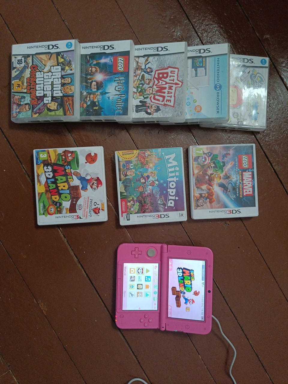 Nintendo 3DS XL + pelejä
