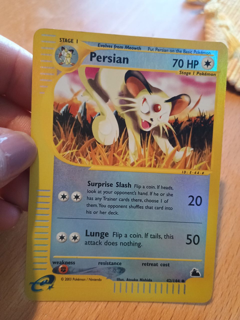 Pokemon Persian 42/144 holo