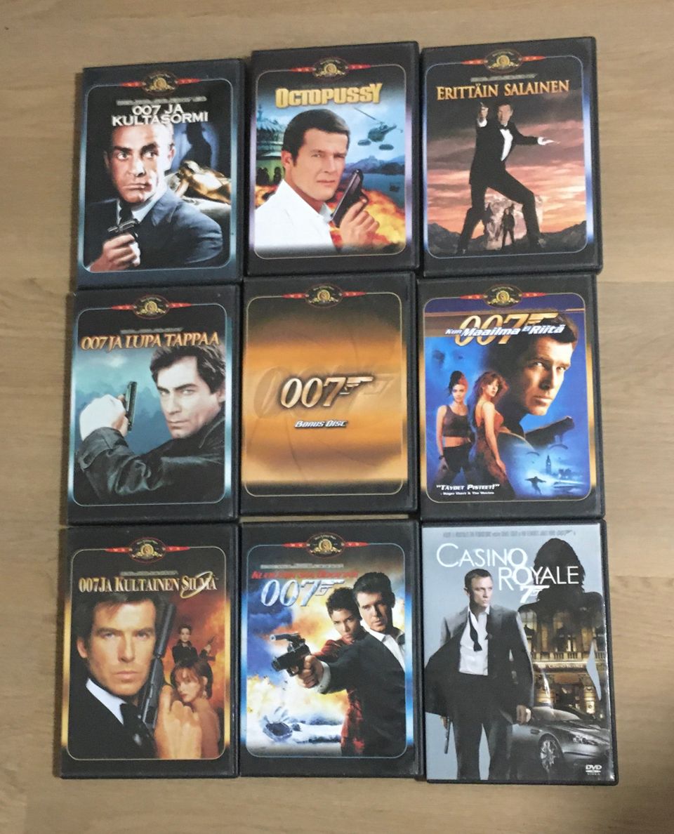 James Bond dvd:t