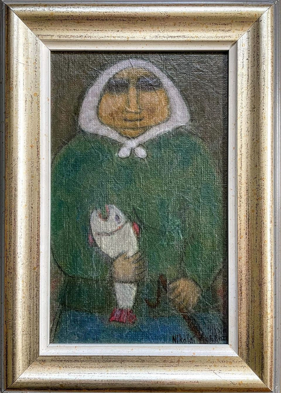 Nikolai Lehdon öljymaalaus 1972,  23x32
