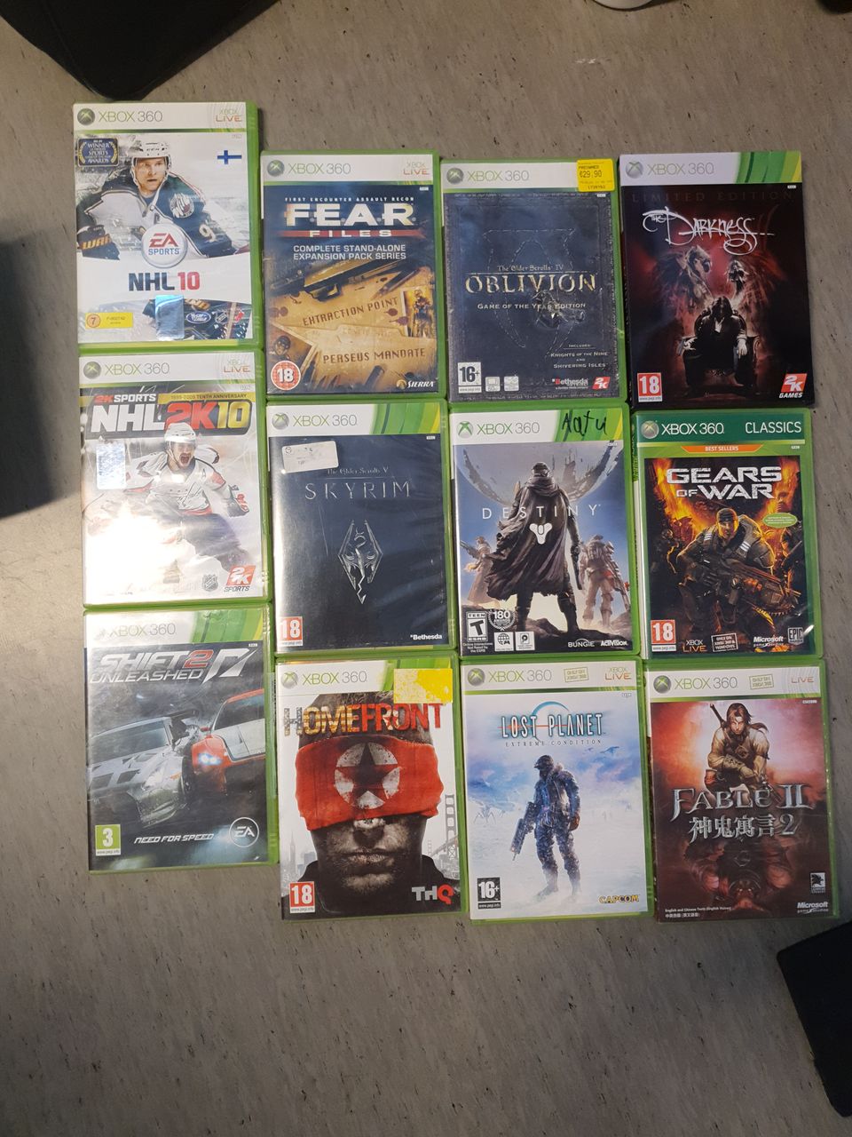 XBox 360  and 23 games