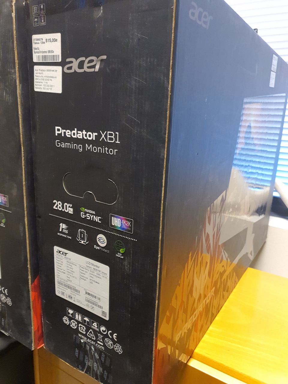Acer Predator XB1 28", 2 kpl