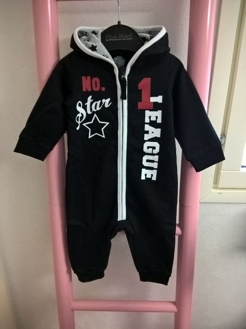 Uusi Baby by Ellos star jumpsuit 68cm