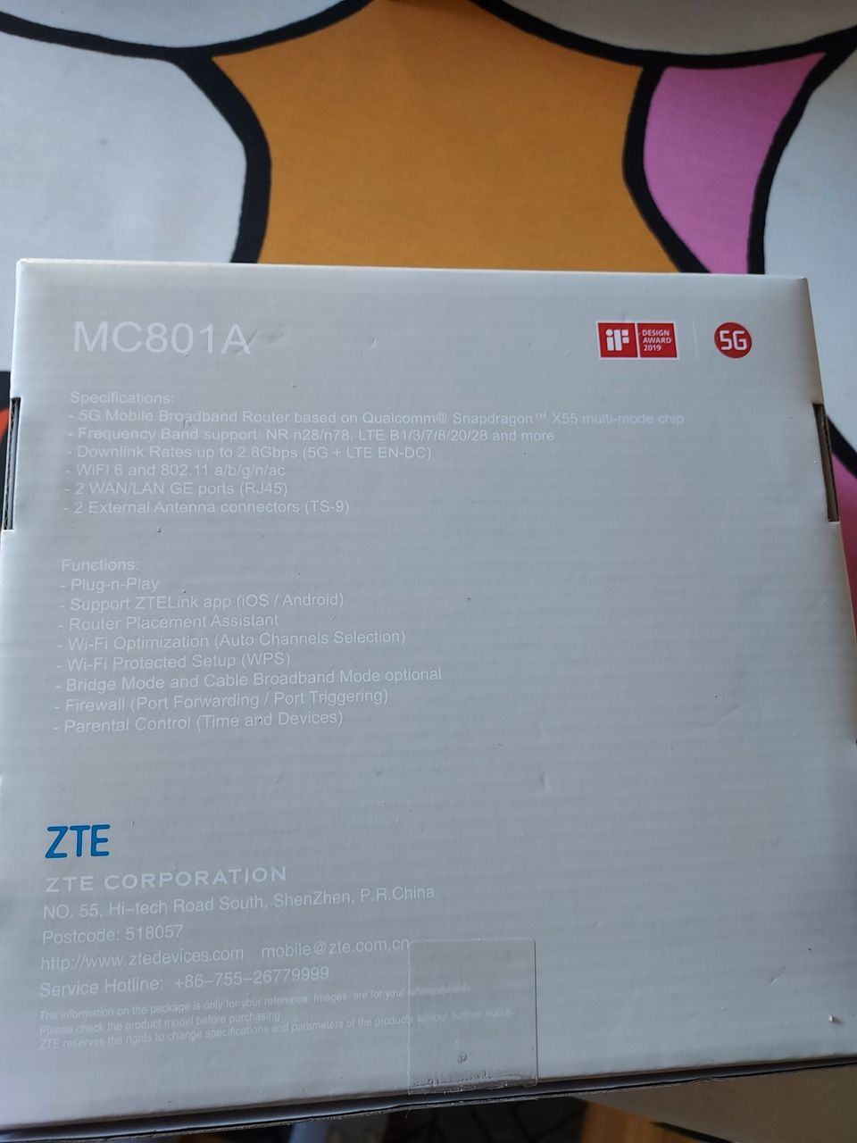 ZTE MC801A 5G reititin