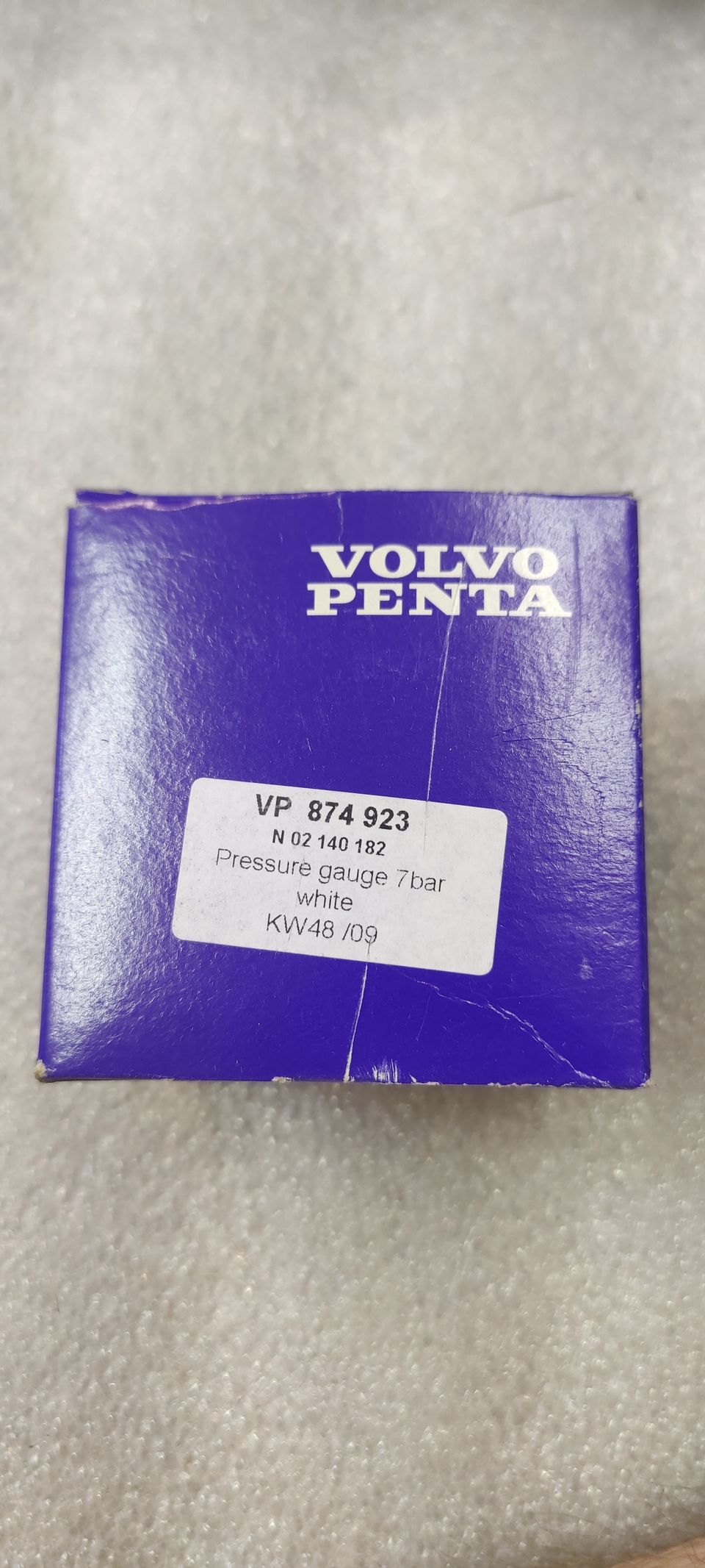Volvo EVC mittari, pressure 7 bar