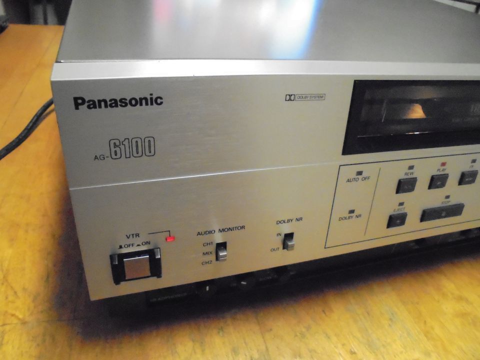 PANASONIC AG-6100 videonauhuri , TOIMITETTUNA