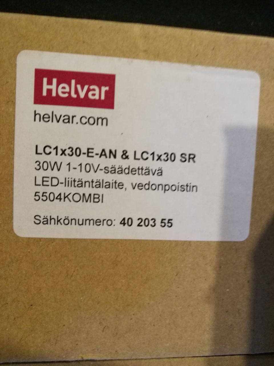 Helvar LED-liitäntälaite - LC1x30-E-AN & LC1x30