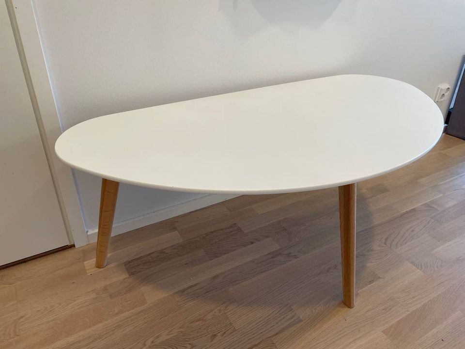 Coffee table 60x120 white/oak