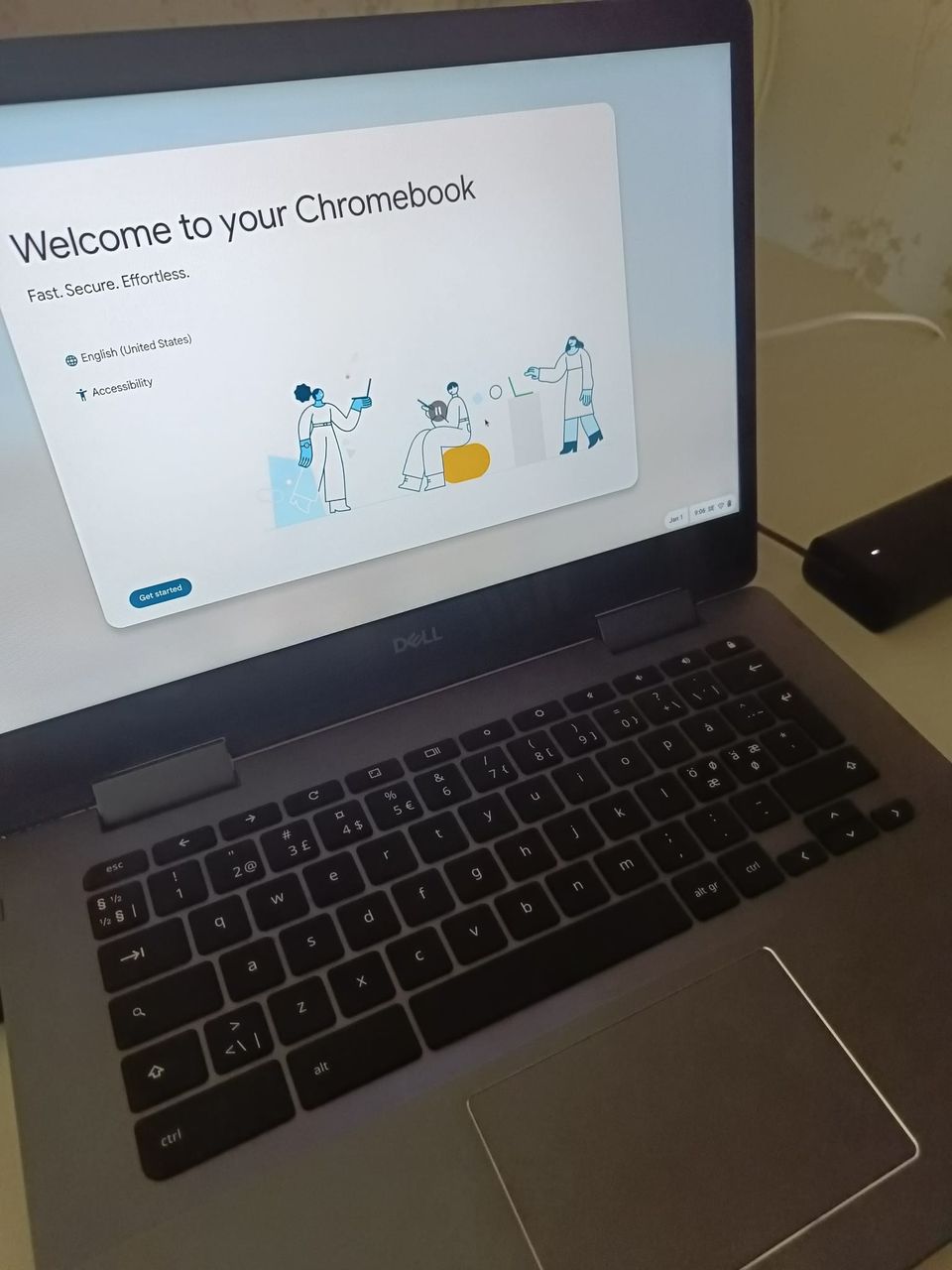 Dell Inspiron Chrome book harmaa 14"