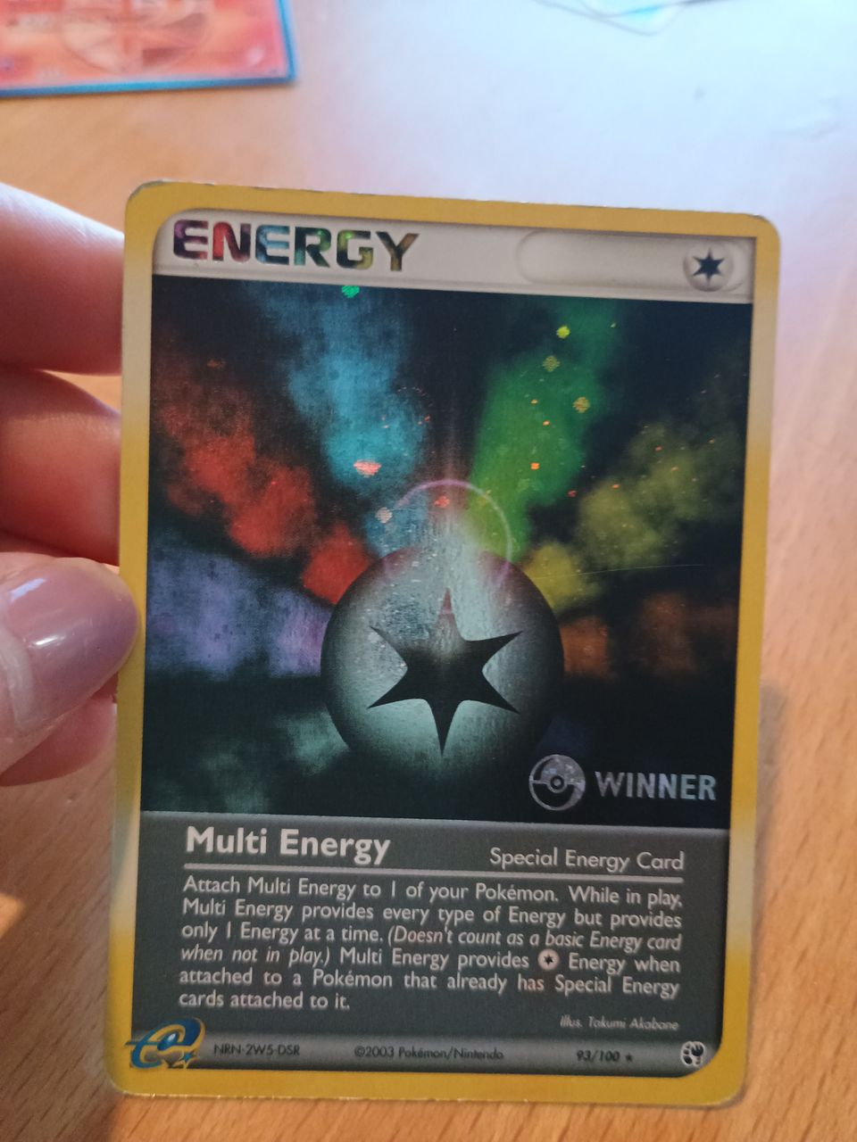 Pokemon multi energy WINNER 93/100 holo