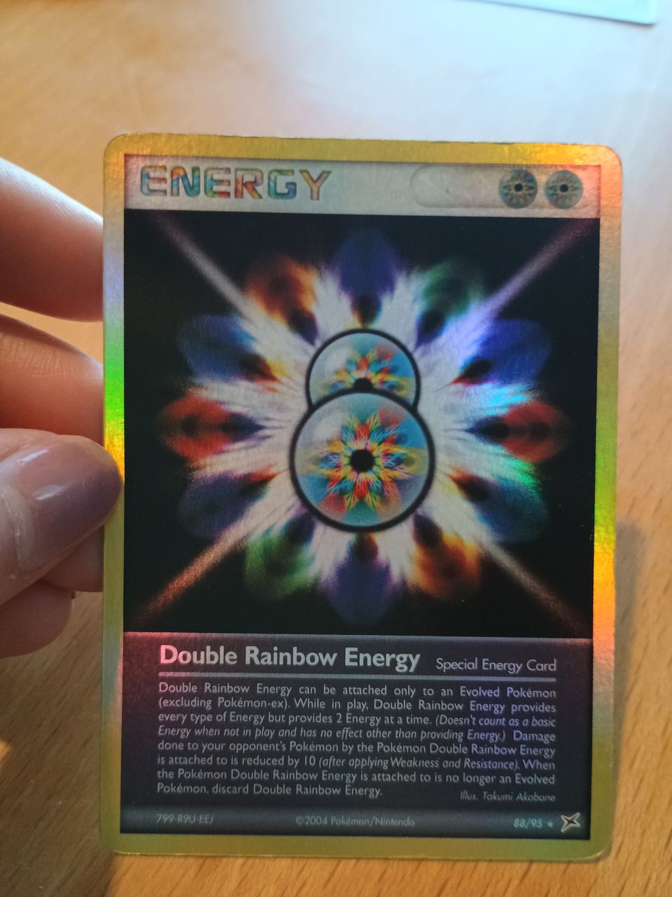 Pokemon double Rainbow energy 88/95 holo