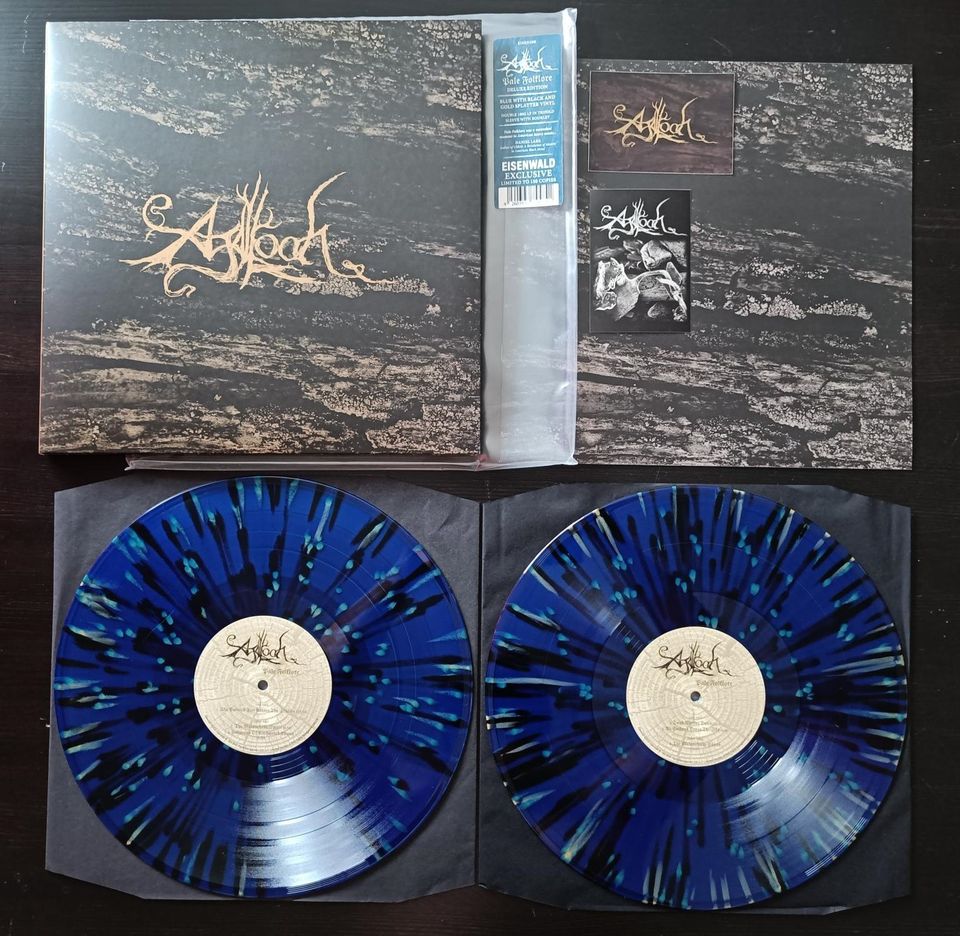 Agalloch - Pale Folklore - Blue with Black & Gold Splatter 2LP Trifold
