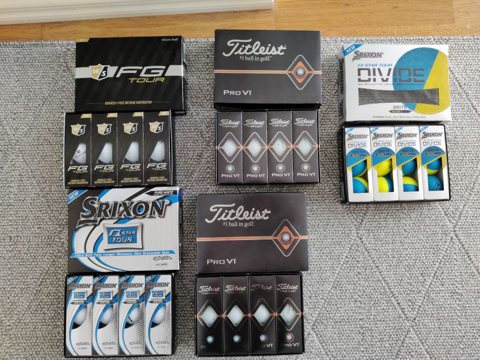 Golfpalloja (Titleist, Wilson, Srixon) Uusia