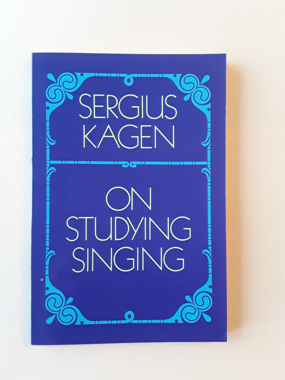 Kagen: On studying singing