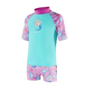 Speedo Short Sleeve Printed Rash Top Set IF 2 YRS / 2 YRS, 6-9 MTHS / 6-9 MTHS,