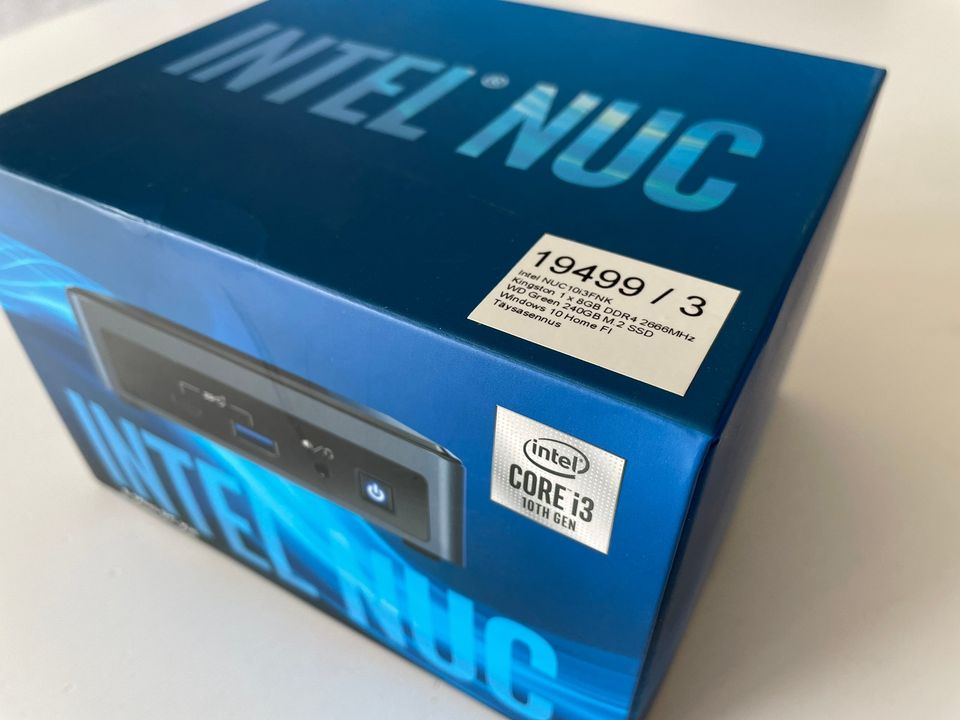 Intel NUC minitietokone i3 16GB 1TB