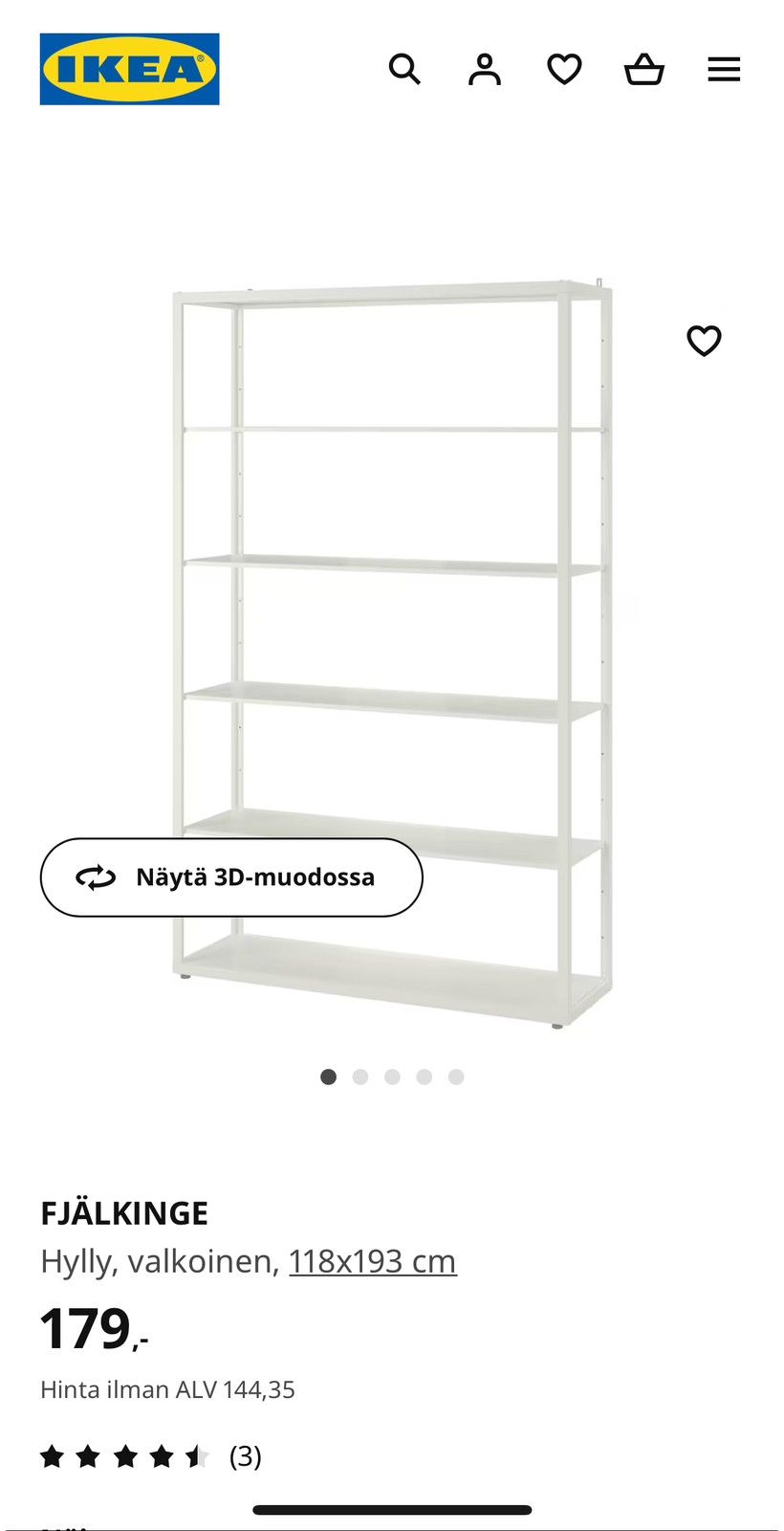 Ikea fjälkinge hylly