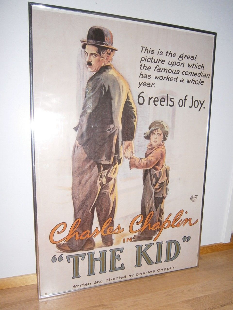 Chaplin juliste taulu "The Kid" 69 x 100 cm kehys