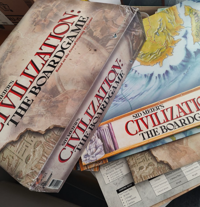 Sid Meier's Civilization Lautapeli - vain muutaman kerran pelattu!