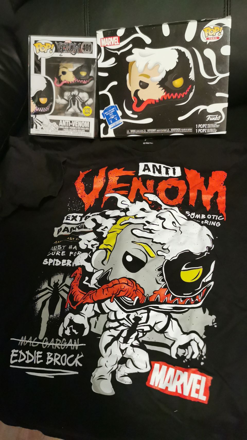 Anti venom funko pop + tshirt