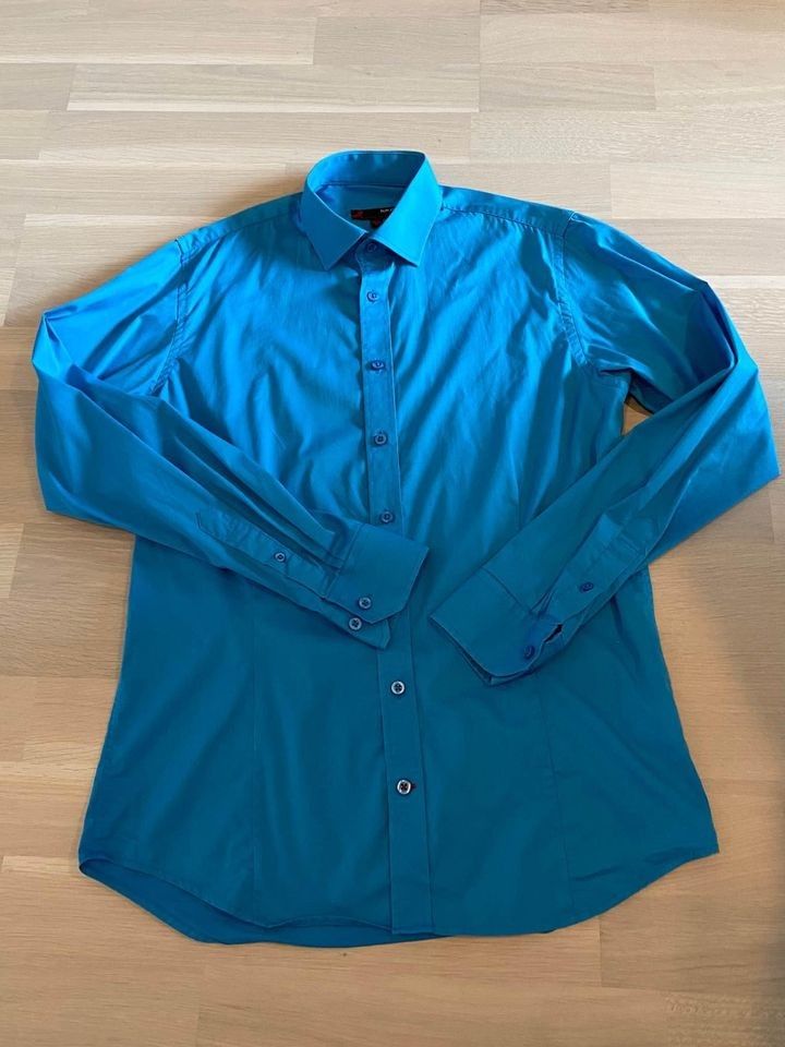 Dressmann miesten paita, slim fit shirt, koko 39/40/M