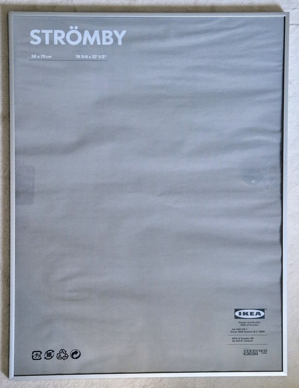 Ikea Strömby -kehyksiä hopea 50 x 70 cm 6 kpl
