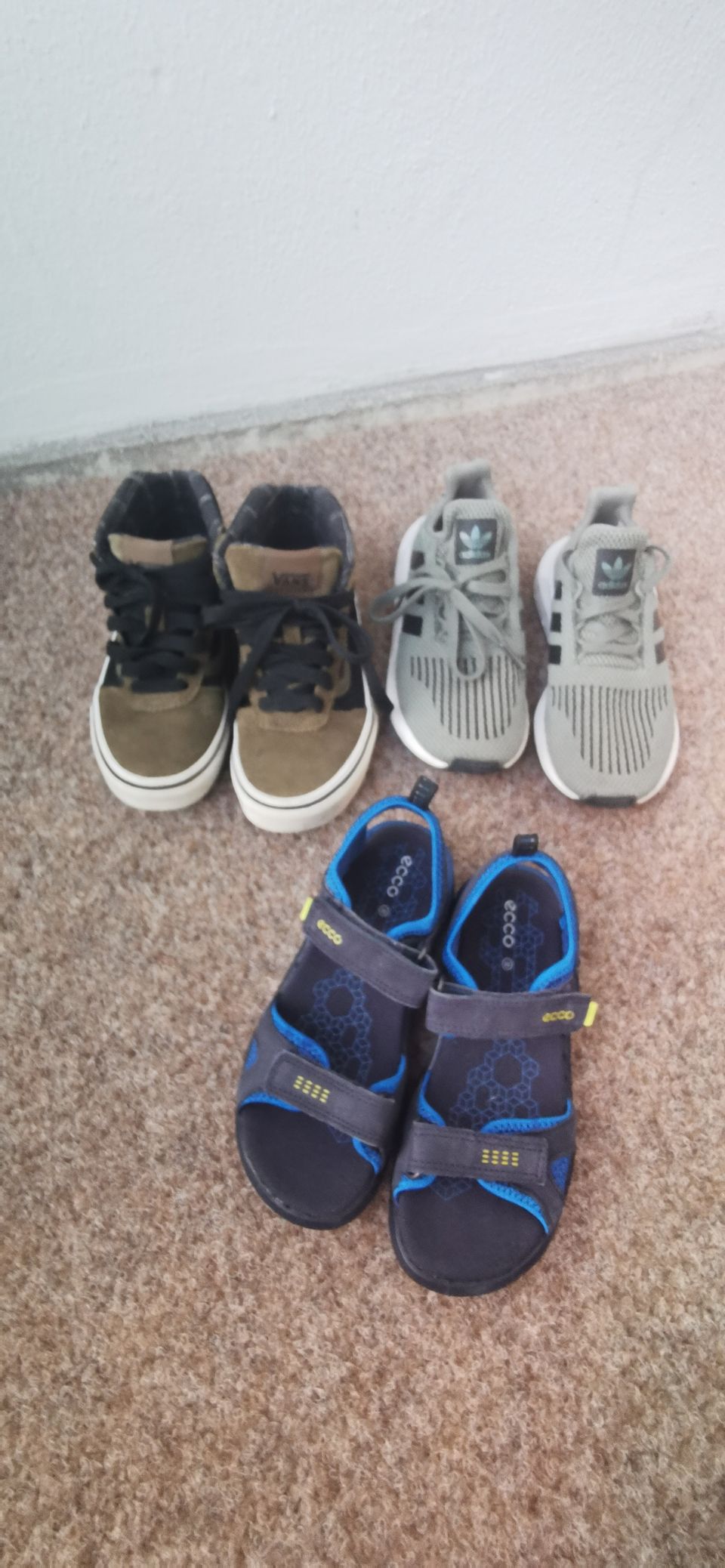 VANS, ECCO, ADIDAS lasten kengät