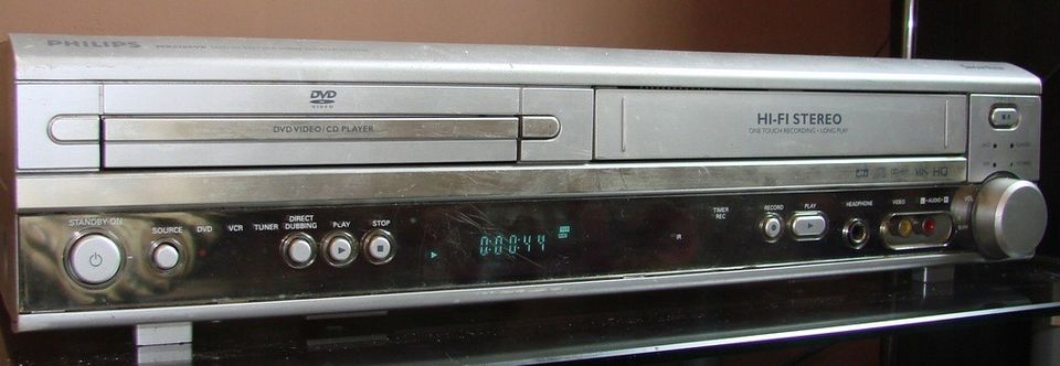 philips mx5100vr dvd/vhs- kotiteatteri yhdistelmä