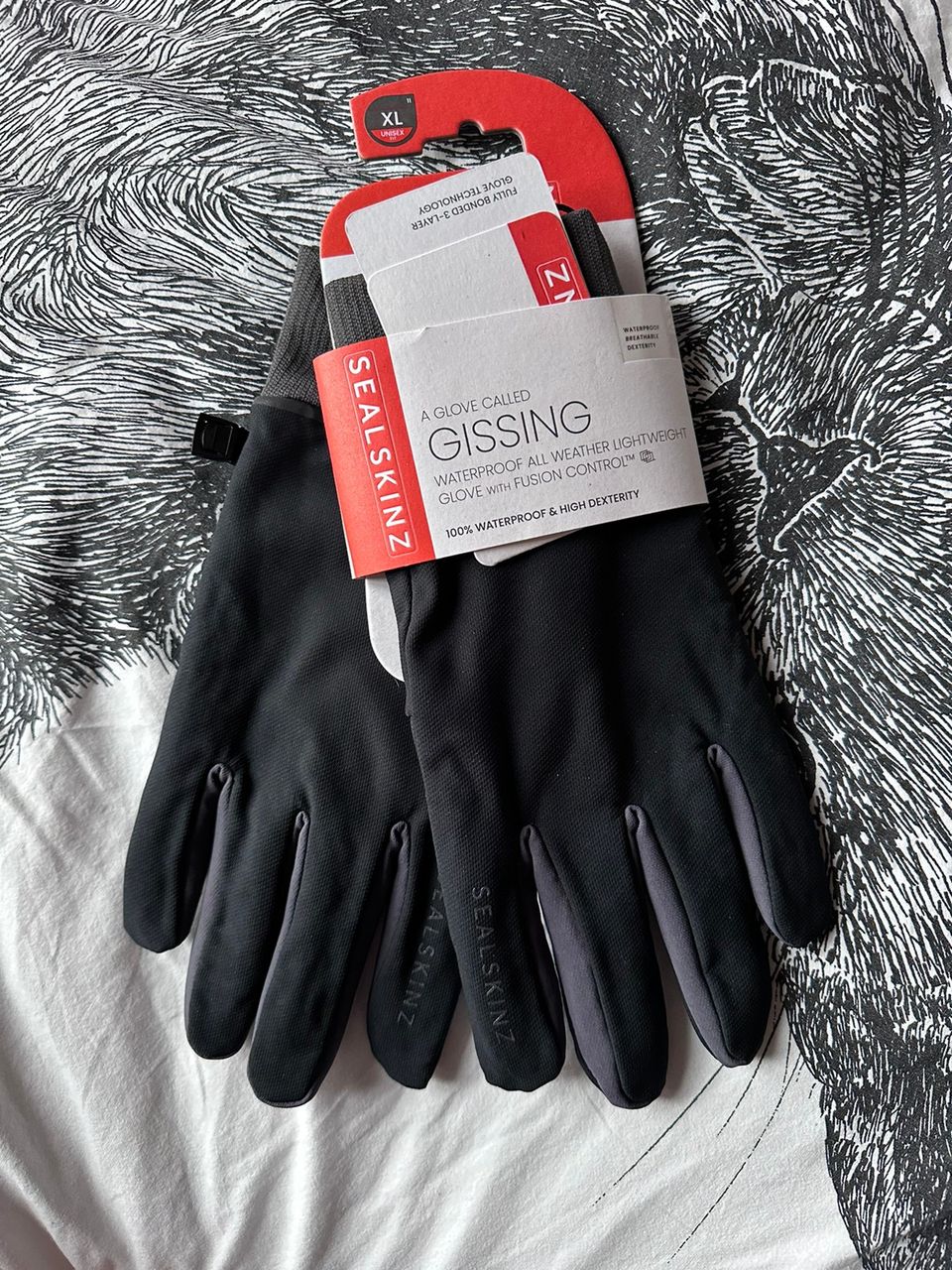 Hanskat Sealskinz XL unisex vedenpitävät