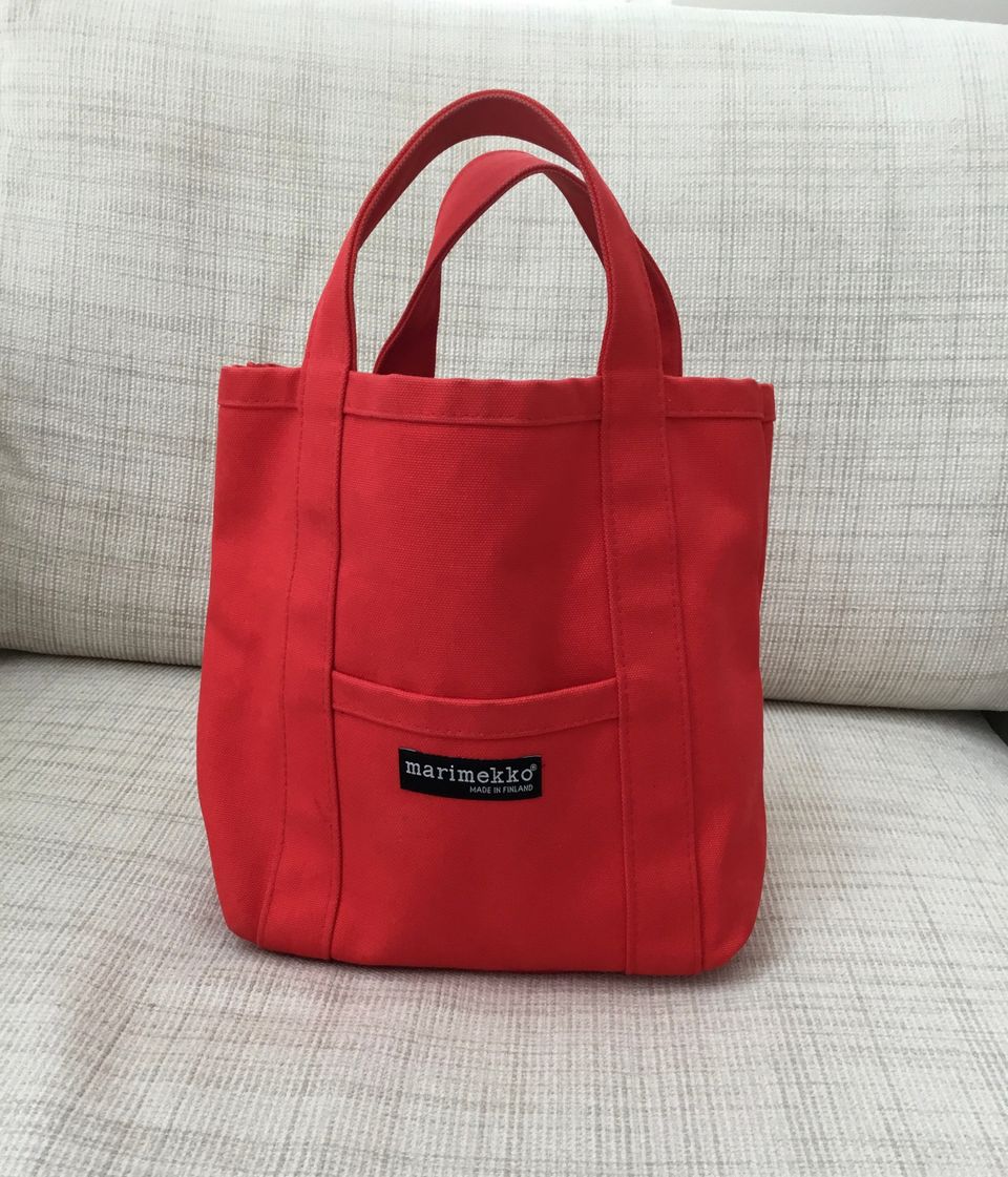 Marimekko Mini -kangaslaukku, punainen