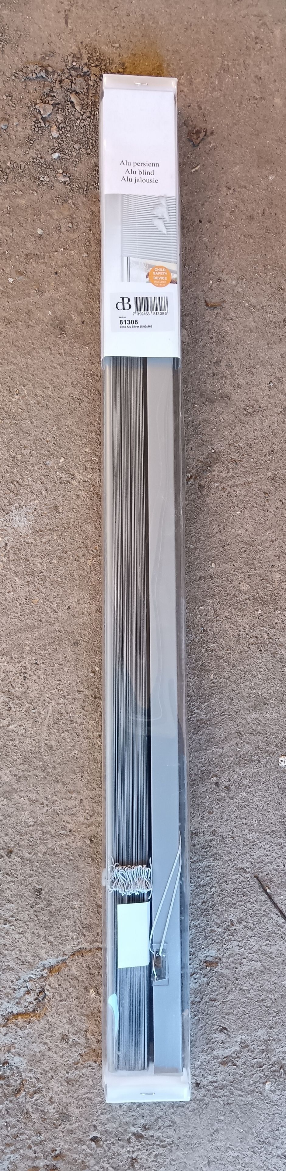 Alu Blind Silver 25 (80x160)
