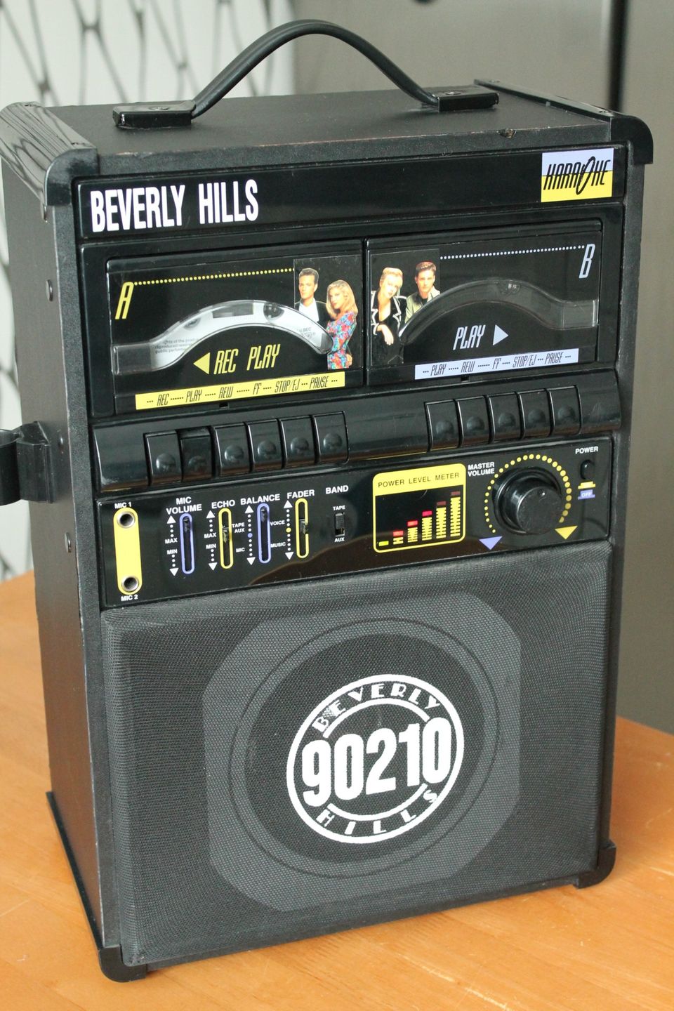 Vahvistin kannettava kasettidekki Beverly Hills 90210 karaoke huippu harvinainen