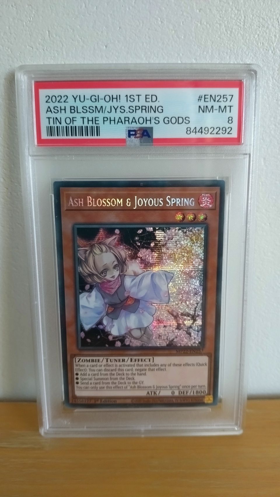 Ash Blossom & Joyous Spring - PSA 8 - MP22-EN257 - Yu-Gi-Oh