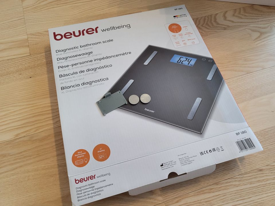 Beurer body weight scale (BMI, body fat, muscle %...)