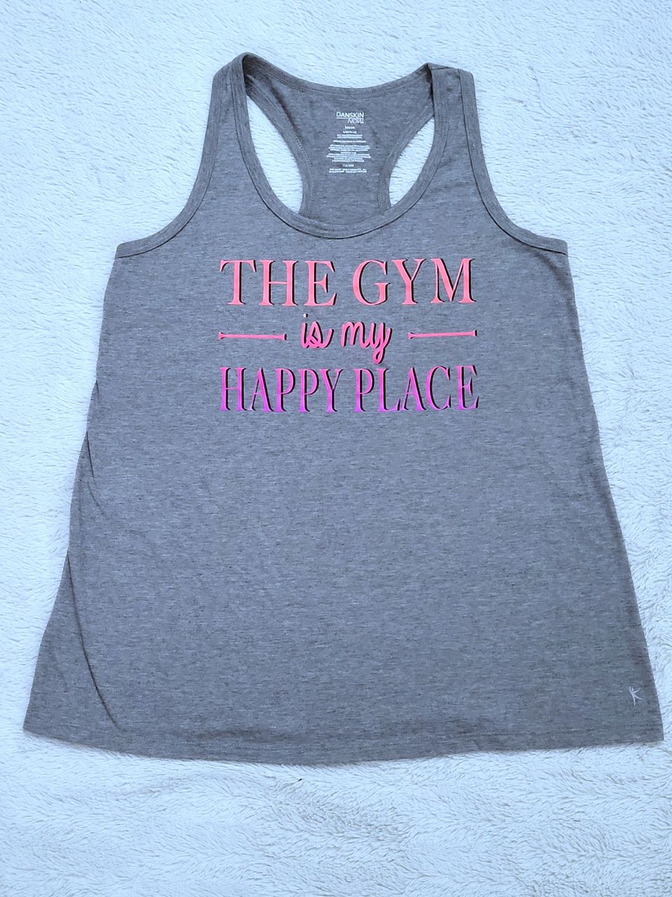 The Gym is my happy place -toppi