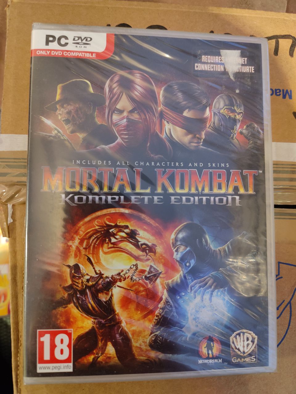 Mortal kombat komplete edition pc peli sealed, mint