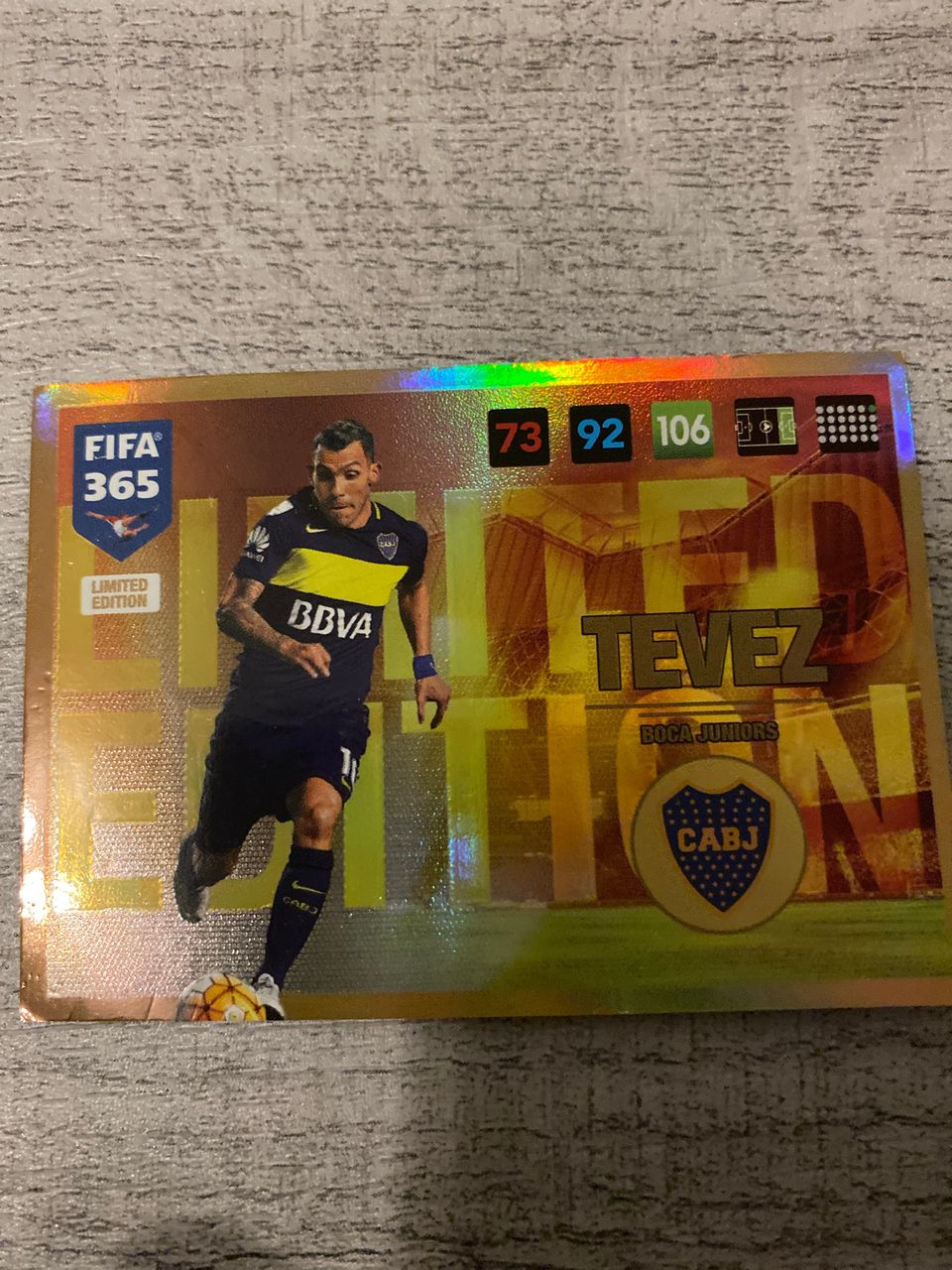 Panini Adrenalyn XL FIFA 365 - 2017 Tevez Limited Edition