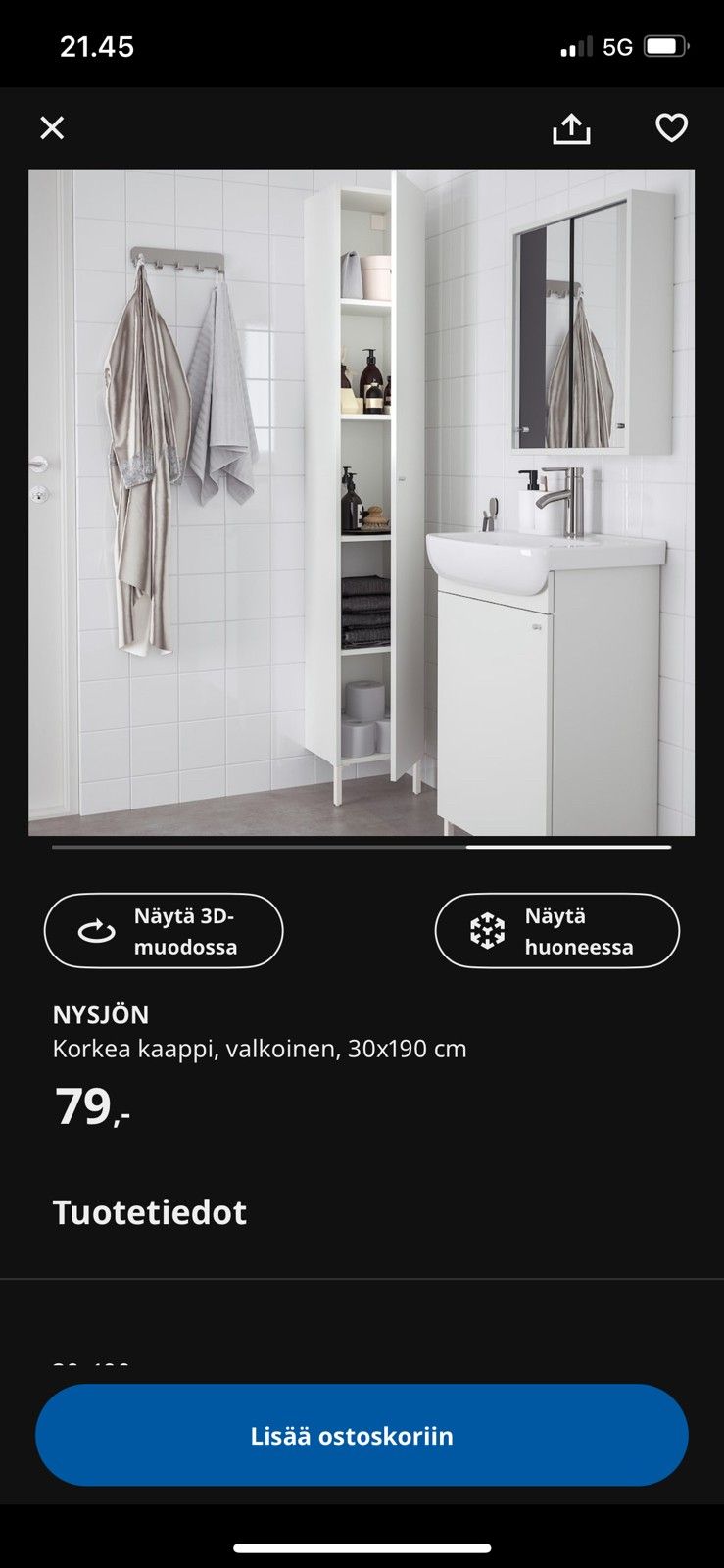Ikea Nysjön-kaappi