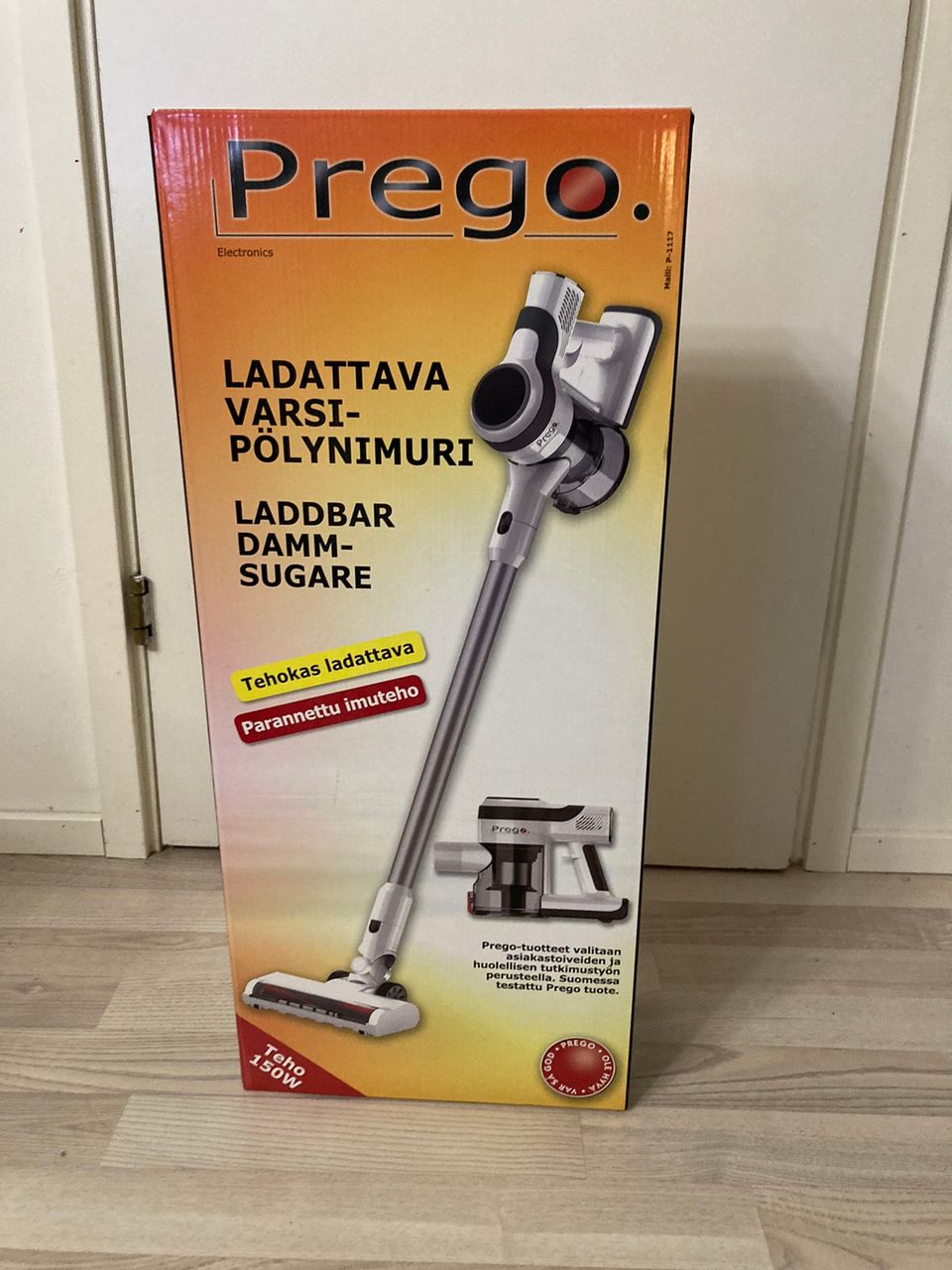 Prego ladattava varsipölynimuri