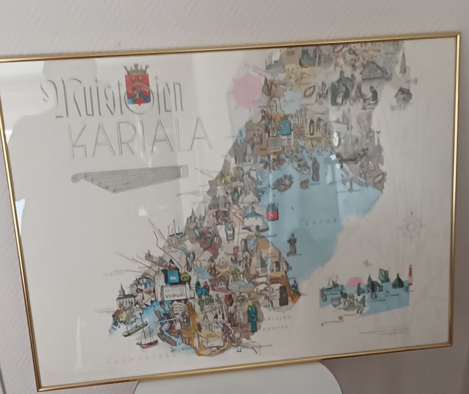 Muistojen Karjala karttataulu