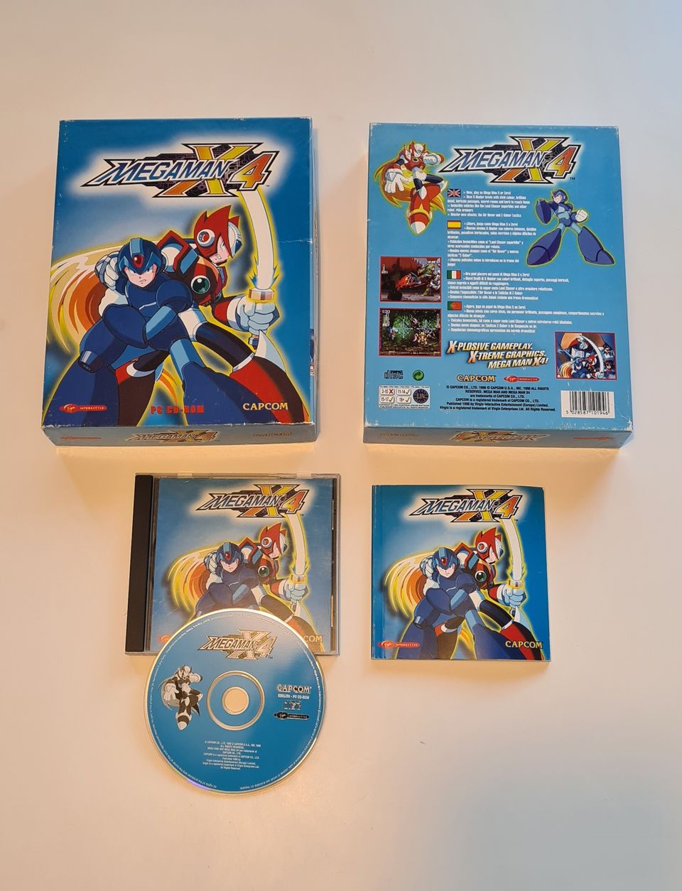 Mega Man X4 PC Big box Capcom 1997 peli