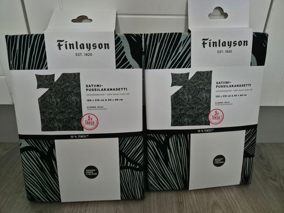 Uusi Finlayson Elämän Jälki satiinipussilakanasetti